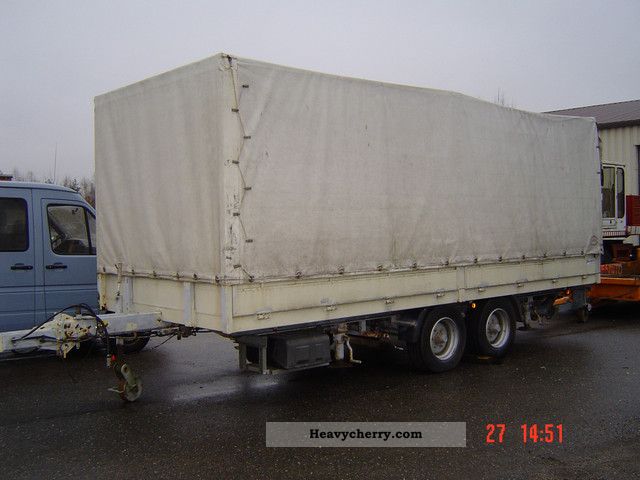 1996 Auwarter  Auwärter lt 89 Trailer Stake body and tarpaulin photo