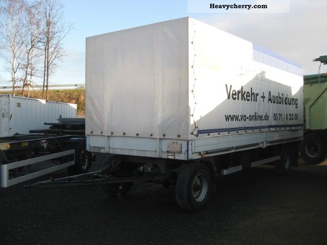 2000 Auwarter  Auwärter 2 trailer tarpaulin / tarpaulin Trailer Stake body and tarpaulin photo
