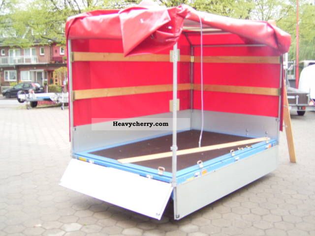 2011 Barthau  ET 1351 flatbed, 10-inch Ber., TopZurr21 Laduner Trailer Stake body and tarpaulin photo