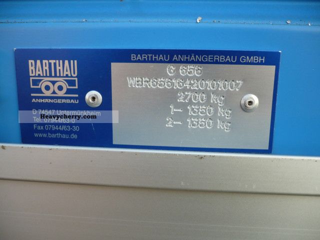 Barthau Sp 2702 2011 Stake Body And Tarpaulin Trailer Photo And Specs