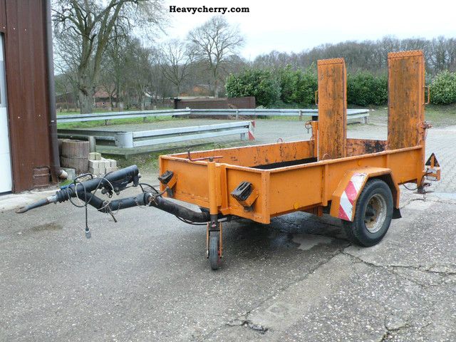 1985 Blomenrohr  Blomenröhr transporter low loader mini excavator Trailer Low loader photo