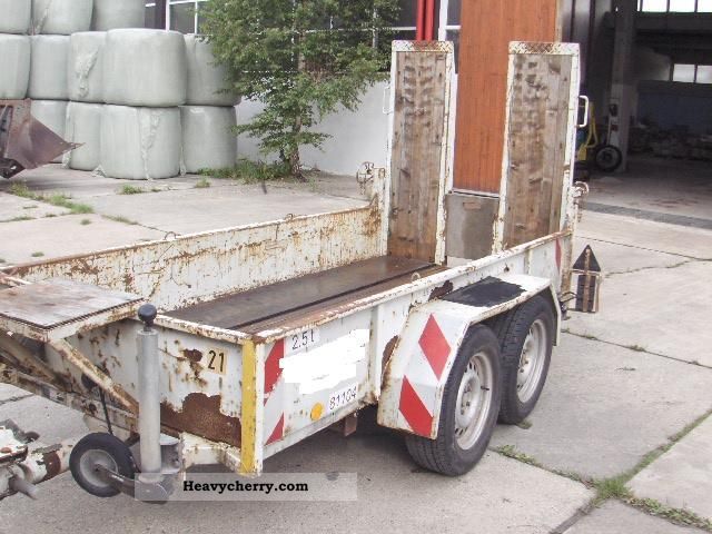1996 Blomenrohr  Blomenröhr mini excavator trailer with ramps Trailer Low loader photo
