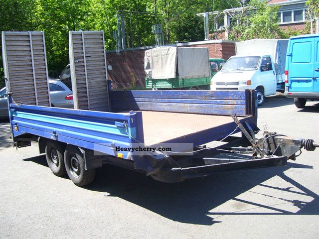 1981 Blomenrohr  Construction Blomenröhr transporter Trailer Car carrier photo