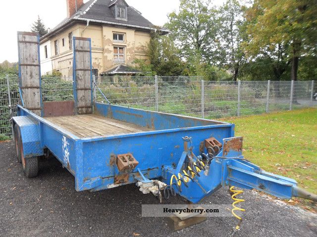 1988 Blomenrohr  Co-ordinated Blomenröhr Baumasch.-transport / ramps Trailer Car carrier photo