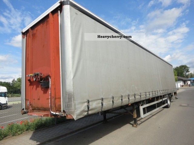 1997 Bunge  SP 240 B 1Achser semitrailers 2 tons LBW Semi-trailer Stake body and tarpaulin photo
