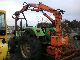 1986 Deutz-Fahr  DX Atlas 3.70 rear with backhoe crane Forestry Agricultural vehicle Tractor photo 1