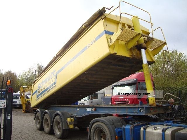 1999 Carnehl  Kippauflieger 24 cc aluminum Semi-trailer Tipper photo