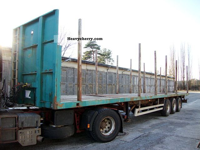 1997 Doll  D550 wooden stakes 3-axis transport Semi-trailer Timber carrier photo