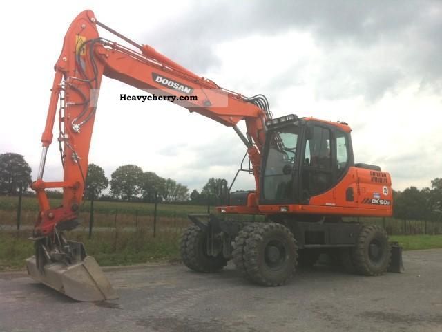 2011 Doosan  DX 160 W Demonstration (Special Edition) Construction machine Mobile digger photo