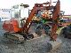1989 Hitachi  UE 40, mini-excavators, 4 tons, steel chain, TL, GL Construction machine Mini/Kompact-digger photo 1