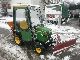 John Deere  Snow plow + salt spreaders 1988 Farmyard tractor photo
