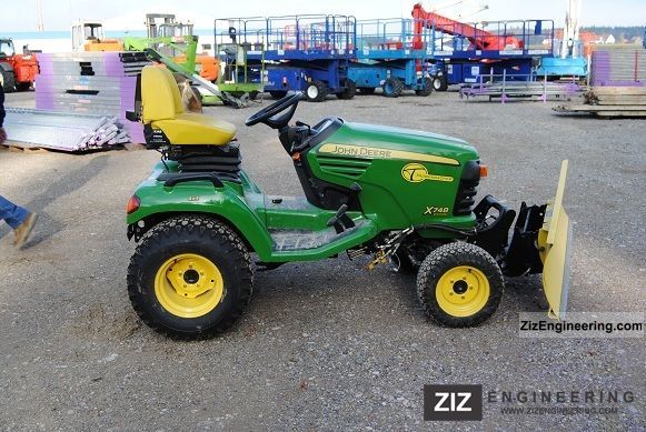 2011 John Deere  X748, Demonstration, WD, snowplow Agricultural vehicle Tractor photo