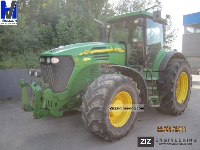 John Deere 7920 With Pto 2006 Agricultural Tractor Photo And Specs