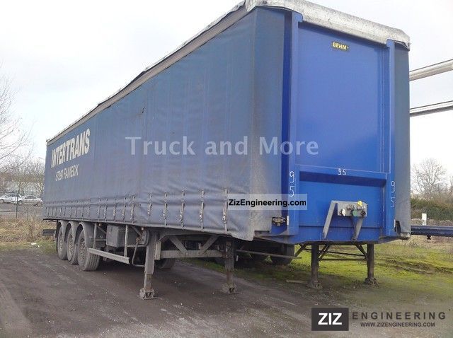 1999 Kaiser  Tautliner with coil Semi-trailer Stake body and tarpaulin photo