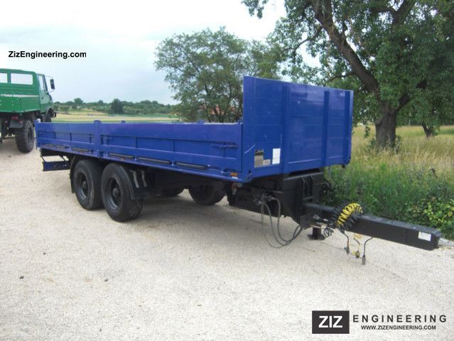 1989 Kassbohrer  Kässbohrer Z 14 L, tandem trailers, flatbed Trailer Stake body photo