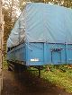 Kempf  1Achser SP 18 / 1 with tail lifts 1992 Stake body and tarpaulin photo