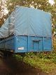1992 Kempf  1Achser SP 18 / 1 with tail lifts Semi-trailer Stake body and tarpaulin photo 3