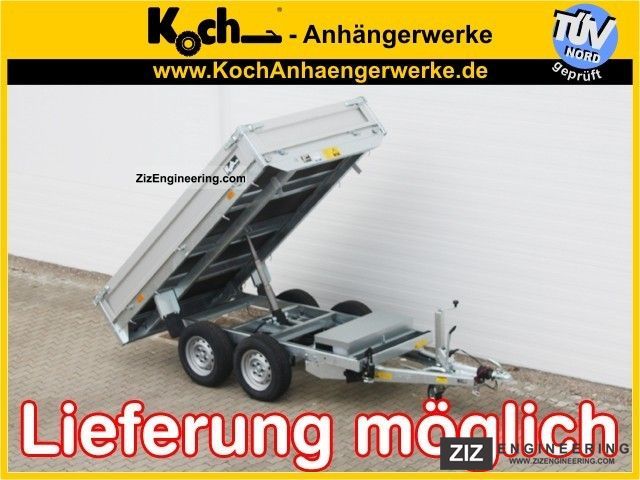2012 Koch  2.0 ton tipper 150x270cm Trailer Stake body photo
