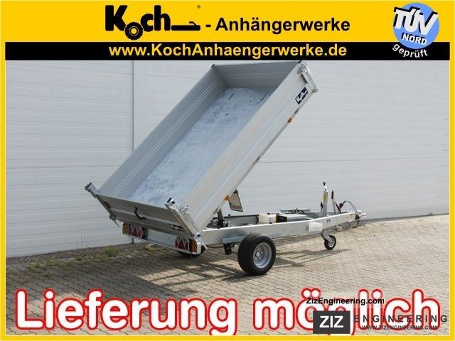 2012 Koch  Rear tipper RK 151x230cm 1.5t electric pump Trailer Other trailers photo