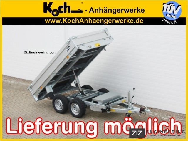 2012 Koch  Tipper 150x270cm 2.0 t + e hand-pump Trailer Other trailers photo