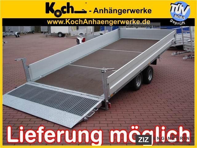 2012 Koch  High loader, Ladefl.kippbar, 204x426 3.0 t Trailer Stake body photo