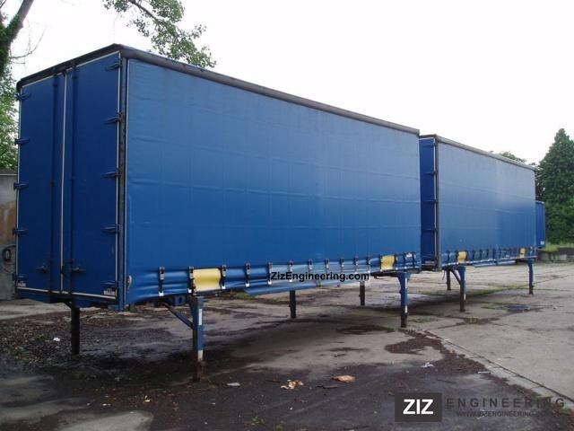 2002 Kotschenreuther  2 x 7.82 WB jumbo, roof Trailer Stake body and tarpaulin photo