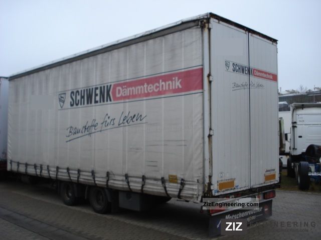 2000 Kotschenreuther  TPS 216 jumbo tandem curtain * * * 8.50 m * Edscha Trailer Stake body and tarpaulin photo