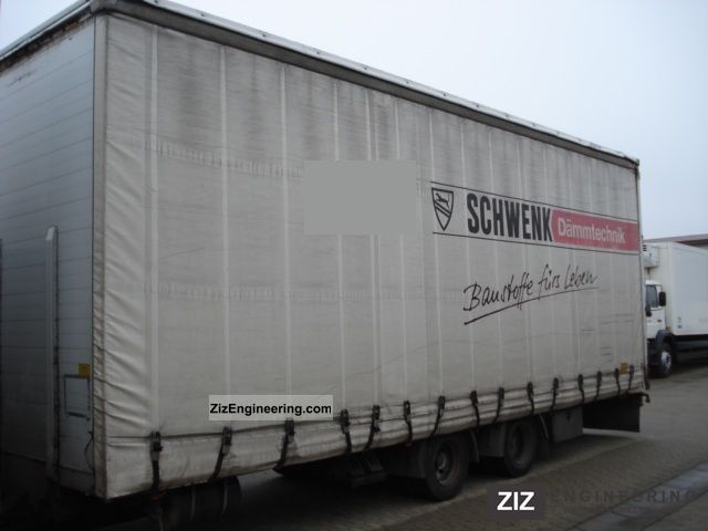 2001 Kotschenreuther  TPS 216 jumbo tandem curtain * * * 8.50 m * Edscha Trailer Stake body and tarpaulin photo