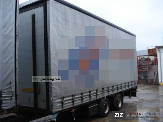 2004 Kotschenreuther  TPS 218 jumbo tandem Edscha * * * fixed roof construction * Trailer Stake body and tarpaulin photo