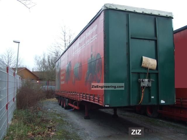 2004 Kotschenreuther  Mega Trailer Semi-trailer Stake body and tarpaulin photo