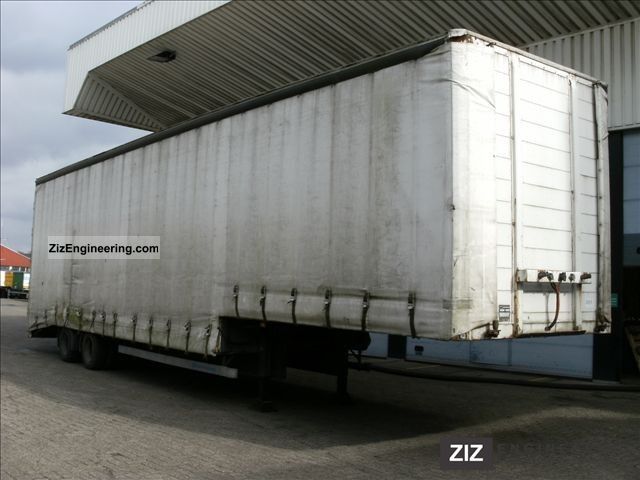 1995 Kotschenreuther  SEMI DIEPLADER SCHUIFZEIL / TAL 2-AS Semi-trailer Low loader photo