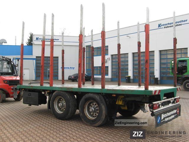 2007 Kotschenreuther  THT 21 tandem flatbed 12 Exte conclusions Trailer Timber carrier photo