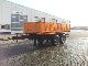 2000 Kroeger  TDK20B truck with leaf springs Trailer Three-sided tipper photo 1