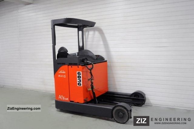 2006 Linde  R 20 S, SS, TRIPLEX, 8526Bts! Forklift truck Reach forklift truck photo