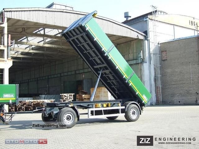 2012 MEGA  Przyczepa Tandem Z Trójstronnym wywrot PRZYCZE Trailer Box photo