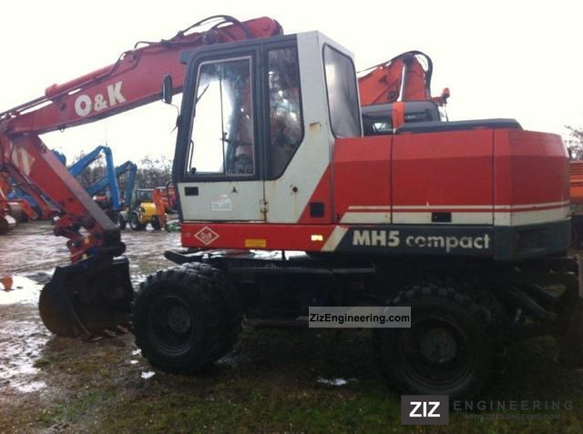 1996 O & K  MH5 Compact Construction machine Mobile digger photo
