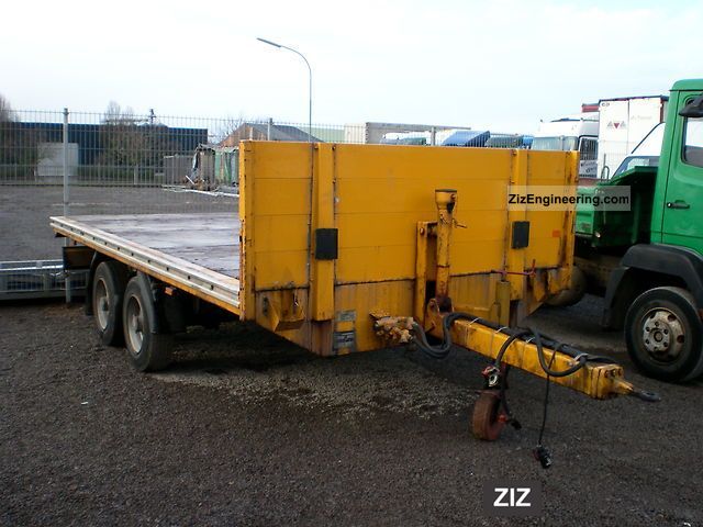 1995 Obermaier  ETN tandem TÜV 89, NEW Trailer Stake body photo