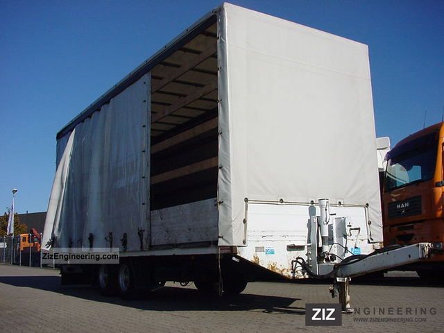 2005 Obermaier  Curtainsider / sides / Edscha Trailer Stake body and tarpaulin photo