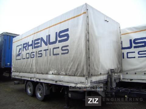 2007 Obermaier  0S2 - 105 L L Trailer Stake body and tarpaulin photo