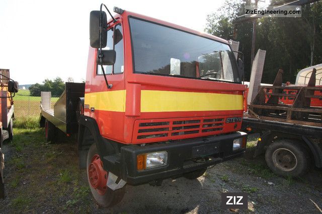 1987 Steyr  12 S 18 excavator transporter Truck over 7.5t Car carrier photo