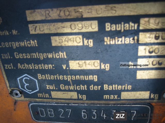 1995 Still  R70-40 Forklift truck Front-mounted forklift truck photo