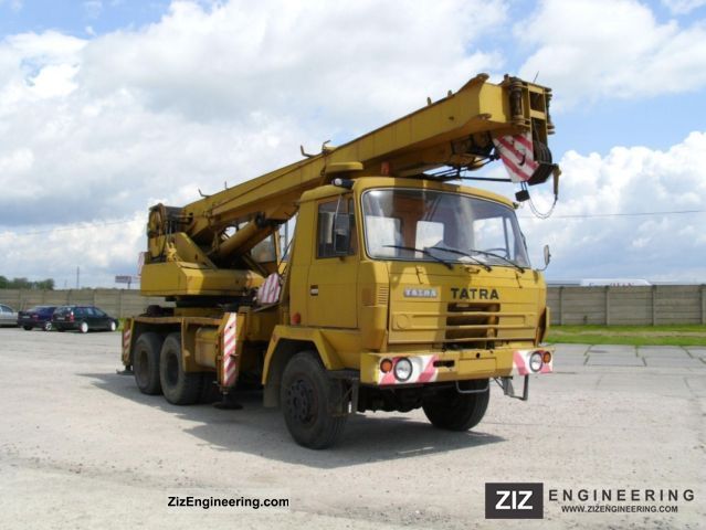 1987 Tatra  AD20 815 6x6, Truck over 7.5t Truck-mounted crane photo