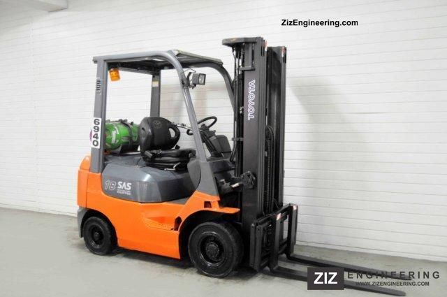 2006 Toyota  42-7FGF18, SS, TRIPLEX, 3233Bts ONLY! Forklift truck Front-mounted forklift truck photo