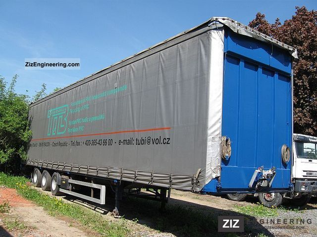 2000 Trailor  MEGA Lowdeck Semi-trailer Stake body and tarpaulin photo