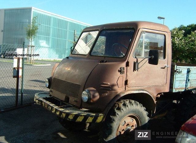 1956 Unimog  Type 0821 Agricultural vehicle Loader wagon photo