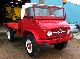 Unimog  S404.1 convertible with a loading area 1970 Stake body photo