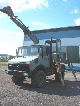 1988 Unimog  U 1000 427/10 with shovels AT 16 Van or truck up to 7.5t Stake body photo 1