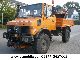 Unimog  U 1250 427/20 with front loader \u0026 new tipper 1991 Three-sided Tipper photo