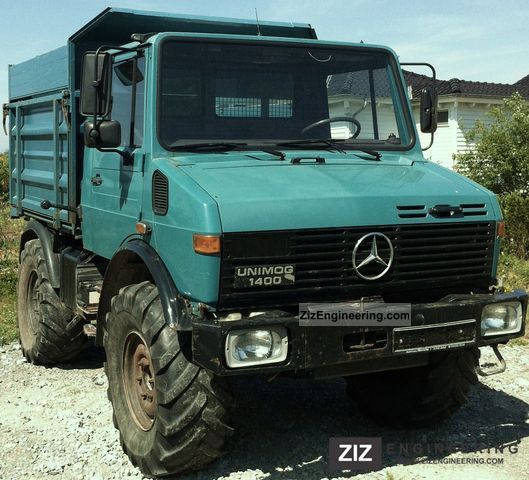 1992 Unimog  u 1400 Van or truck up to 7.5t Stake body photo