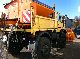 1989 Unimog  1700 Type 437 with snow plow, spreader + Truck over 7.5t Tipper photo 2